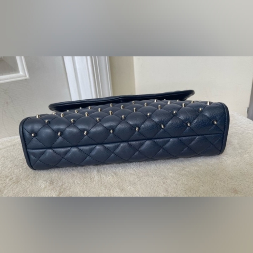 Rebecca Minkoff Quilted Crossbody - Studs And Navy Blue - Picture 4 of 14